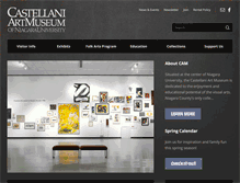 Tablet Screenshot of castellaniartmuseum.org